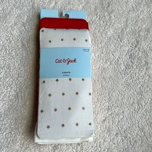 NEW Girls Christmas Leggings - Tights 2 Pair